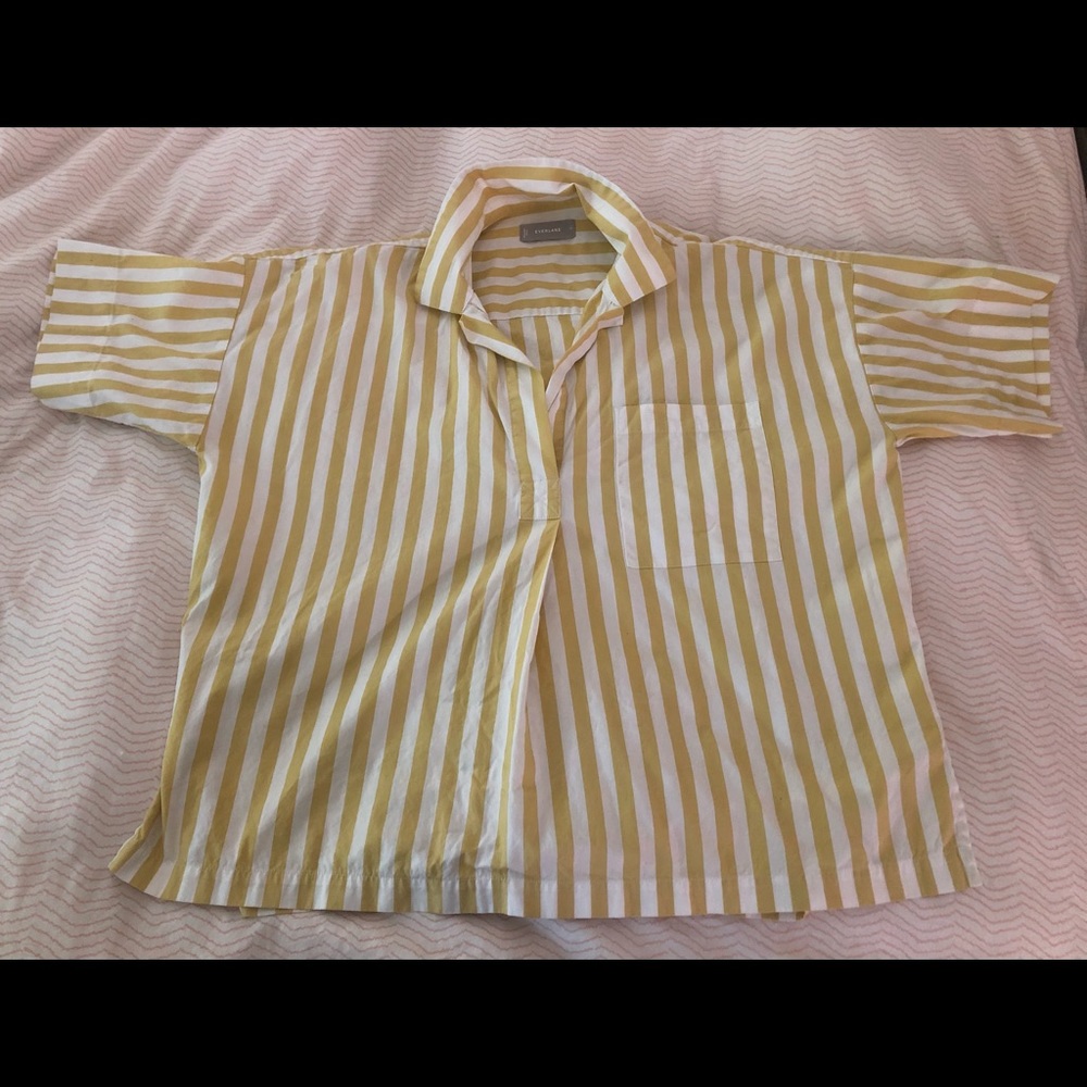 Everlane The Cotton Short-Sleeve Popover Shirt